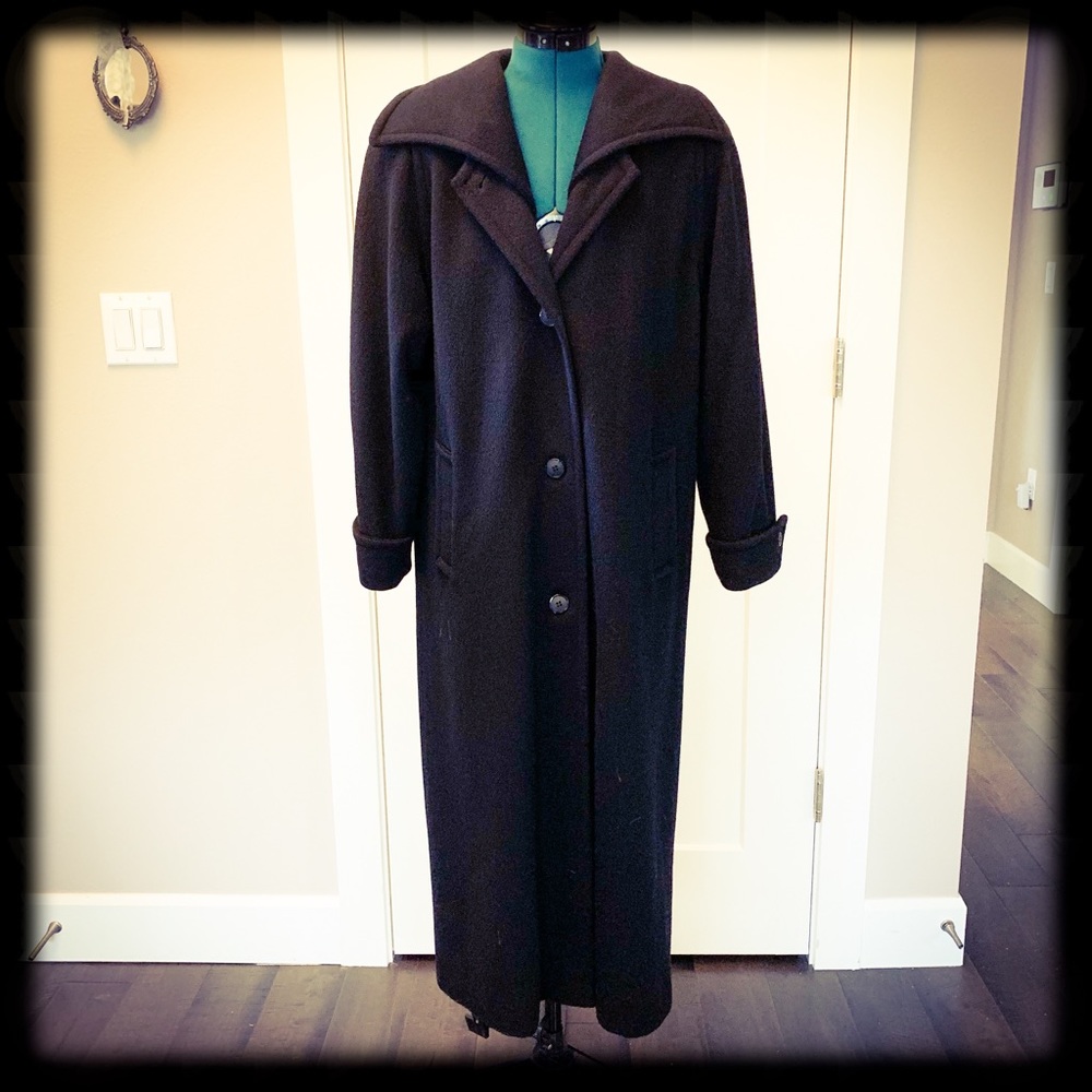 Kristen Blake Ladies Long Merino Wool Coat Size 6
